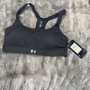 Under armor dark grey sports bra